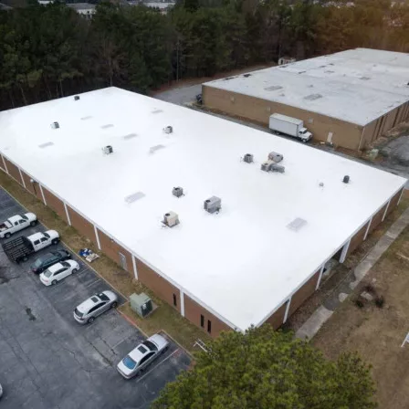 Southern Fluid Systems new commercial roof view from above